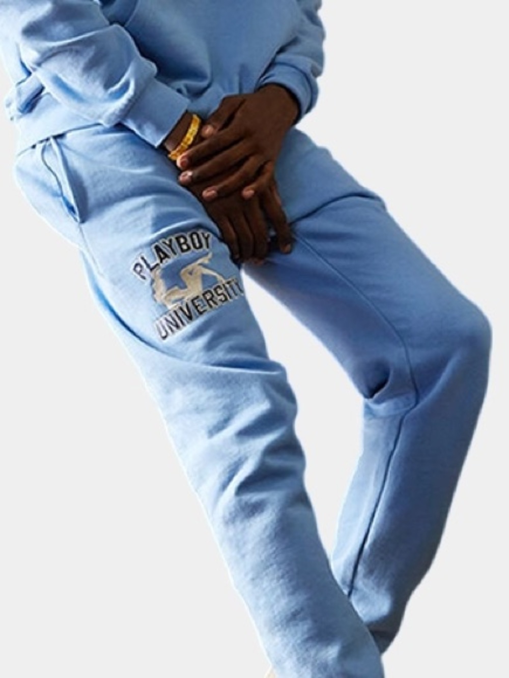Playboy by PacSun Blue Bunny University Joggers Sweatpants Large